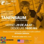 Guitarrista David Tanenbaum se presenta en el Museo de Arte y Artesanía de Linares gracias al Festival Entrecuerdas.